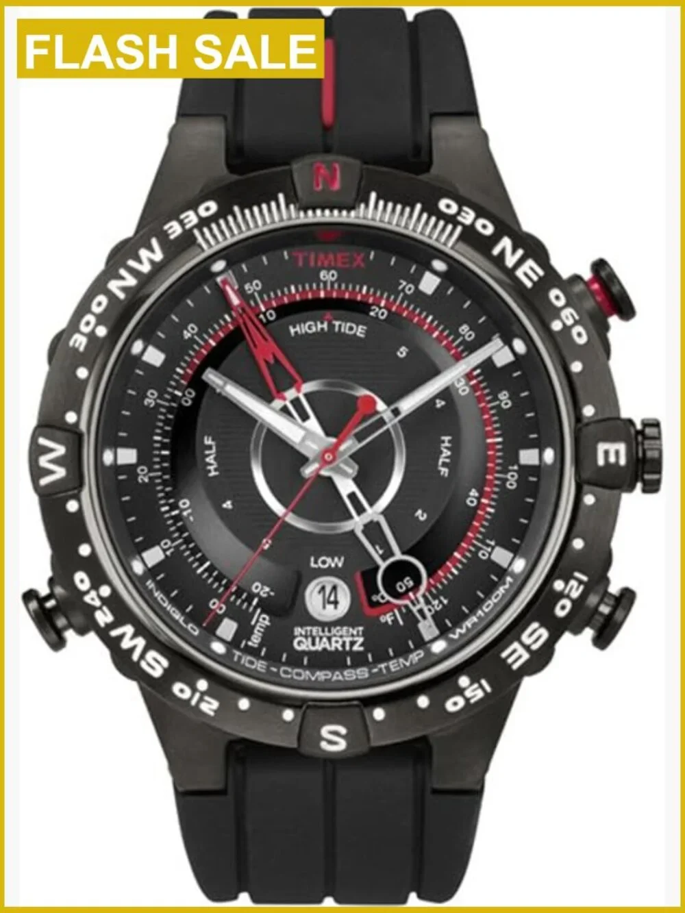Timex Men's Intelligent Quartz Tide Temp Compass 45mm Watch